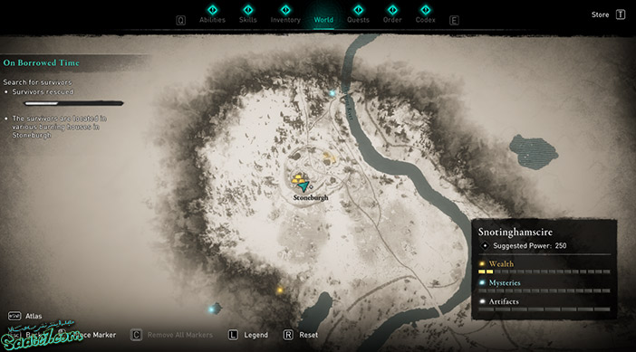 راهنمای بازی Assassins Creed Valhalla : ماموریت On Borrowed Time