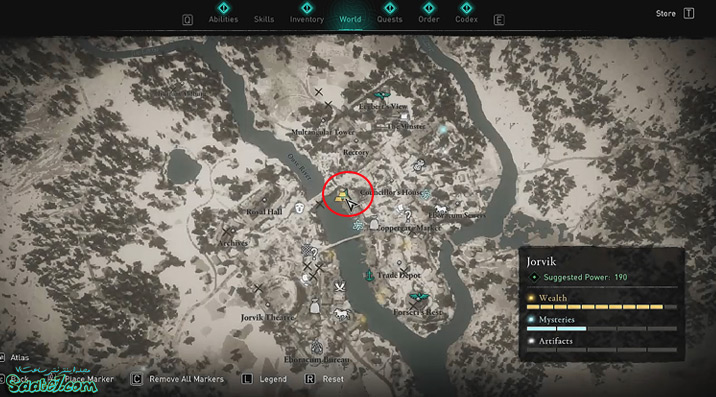 آیتمها و موارد مخفی منطقه Jorvik