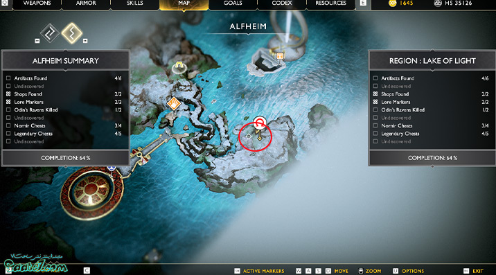 راهنمای بازی God of War مرحله چهارم بازی The Light of Alfheim