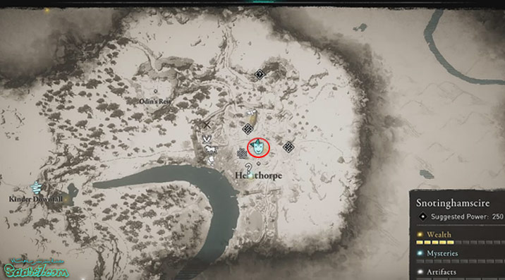 آیتم ها و موارد مخفی منطقه Snotinghamscire بازی Assassin’s Creed Valhalla