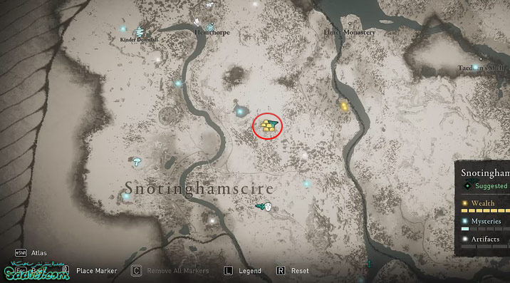 آیتم ها و موارد مخفی منطقه Snotinghamscire بازی Assassin’s Creed Valhalla