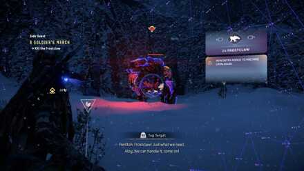 ماموریت فرعی A Soldier's March بازی Horizon Forbidden West