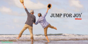 معنی اصطلاح Jump for joy به فارسی (به همراه ویدیو و مثال)